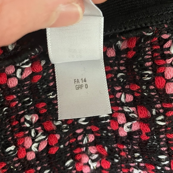 St John Tweed Fringe Cropped Evening Jacket Blazer Milano Knit Size 10 Medium - Picture 9 of 10